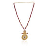 Gold Plated Valentine Kundan Necklace Set