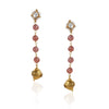 Gold Plated Valentine Kundan Necklace Set