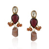 Gold Plated Taraash Kundan Jasper Necklace Set