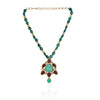 Gold Plated Taraash Tourmaline Necklace set
