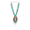 Gold Plated Taraash Tourmaline Green Onyx Necklace Set