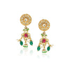 Gold Plated Sankrant Kundan Earrings