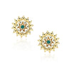 Gold Plated Sankrant Kundan Stud  Earrings