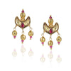 Gold Plated Valentine Kundan Necklace Set