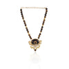 Gold Plated Taraash Tiger's Eye Kundan Necklace Set