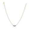 Gold Plated Valentine Blue Necklace Set
