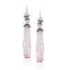 Silver Plated Valentine Zircon Peacock Necklace Set