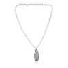 Silver Plated Valentine Pearl Zircon Necklace Set
