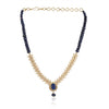 Gold Plated Blue Zircon Necklace Set