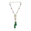 Gold Plated  Valentine Zircon Lariat  Necklace Set