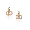 Dainty Rose Plated Zircon Earcuff