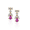 Gold Plated Valentine Zircon Necklace Set