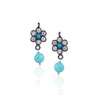 Silver Plated Valentine Victorian Turquoise Necklace Set