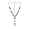 Silver Plated Valentine Victorian Lariat Necklace Set