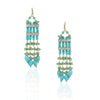 Gold Plated Valentine Zircon Turquoise Necklace Set