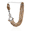 Silver Plated Valentine Zircon Jasper Necklace Set