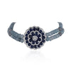 Silver Plated Valentine Blue Necklace Set