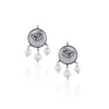 Silver Plated Valentine Zircon Pearl Necklace Set