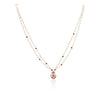 Gold Plated Valentine Zircon Necklace Set