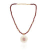 Gold Plated  Valentine Brown Zircon Necklace Set