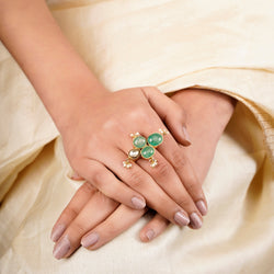 22k Gold Plated Sankranti Samaira Ring