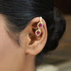 22k Gold Plated Taru Ovala Earcuff