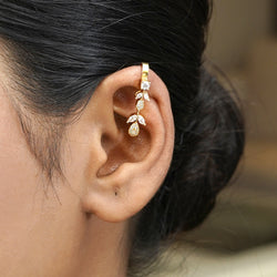 22k Gold Plated Tarika Drop Earcuff