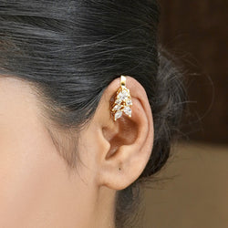 22k Gold Plated Tarika Leaflet Earcuff