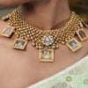 Dhrupal 22k Gold Plated Necklace Set