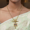 Pichwai Mekhala 22k Gold Plated Necklace