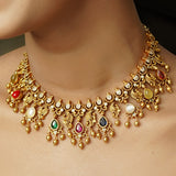 22k Gold Plated Vaidehi Necklace Set