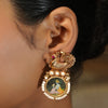 Pichwai Chasmum 22k Gold Plated Earring