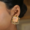 Pichwai Damini 22k Gold Plated Earring