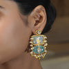 Pichwai Dayamai 22k Gold Plated Earring
