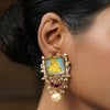 Pichwai Ekantika 22k Gold Plated Earring