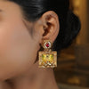 Pichwai Damyanti 22k Gold Plated Earring
