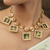 Leela 22k Gold Plated Necklace Set
