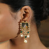 Pichwai Bhanumati 22k Gold Plated Earring