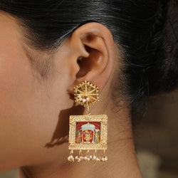 Pichwai Anusha 22k Gold Plated Earring