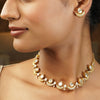 Gemstone Dayamai 22k Gold Plated Necklace Set
