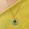 Gemstone Dayanita 22k Gold Plated Pendant