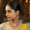 Gemstone Deepa 22k Gold Plated Necklsce Set
