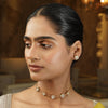 Gemstone Drishti 22k Gold Plated Choker Set