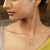 Gemstone Gargi 22k Gold Plated Pendant Set