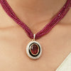 Gemstone Jaanvi 22k Gold Plated Pendant