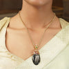 Gemstone Jagruti 22k Gold Plated Pendant