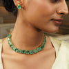Gemstone Jasmit 22k Gold Plated Necklace Set
