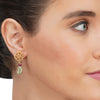 Basant Gold Plated Zircon Fluorite Ruby Necklace Set