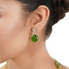 Gold Plated Poorak Peridot Zircon  Necklace Set