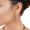 Silver Plated Poorak Zircon Smokey Quartz Necklace Set